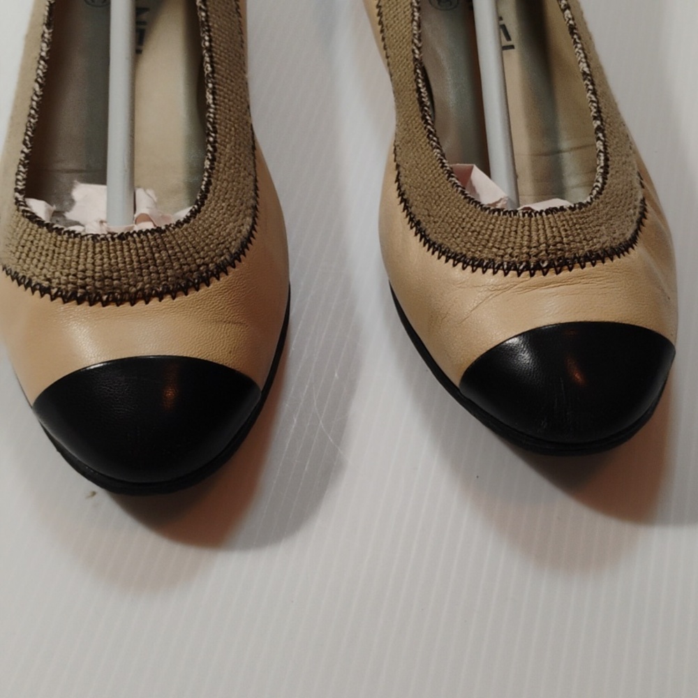 CHANEL Lambskin Leather Ballerina Flats Size 37EU With CALLOUTS - Picture 9 of 16